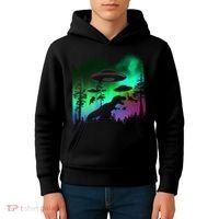 Storm Area 51 Alien Dinosaur UFO Kids Hoodie thumb 4