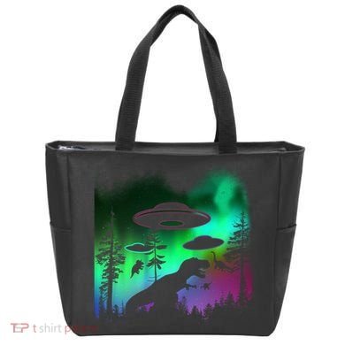 Storm Area 51 Alien Dinosaur UFO Tote Bag