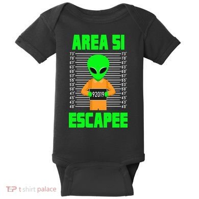 Storm Area 51 Alien Escapee Baby Bodysuit