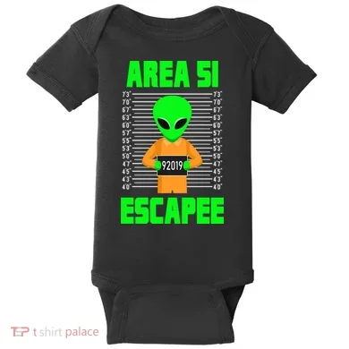Storm Area 51 Alien Escapee Baby Bodysuit