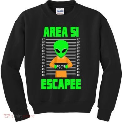Storm Area 51 Alien Escapee Kids Sweatshirt