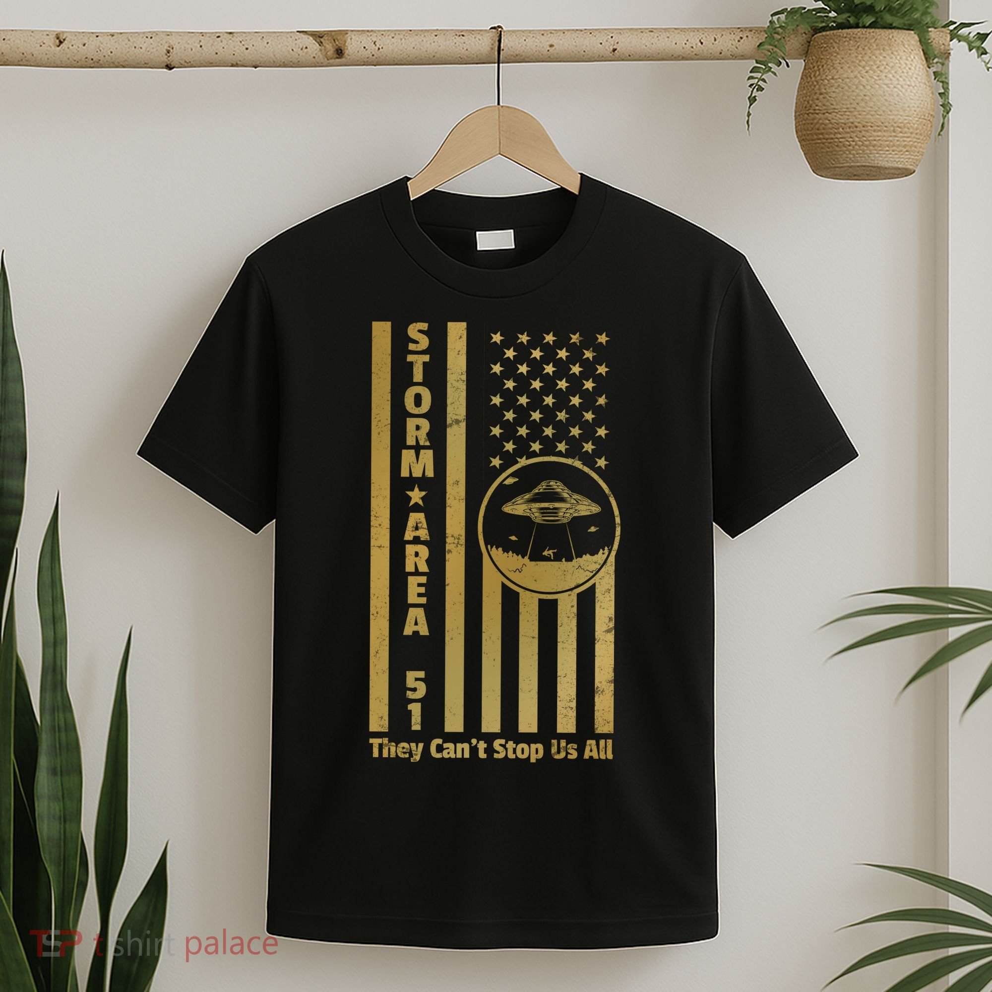 Storm Area 51 Golden Flag T-Shirt