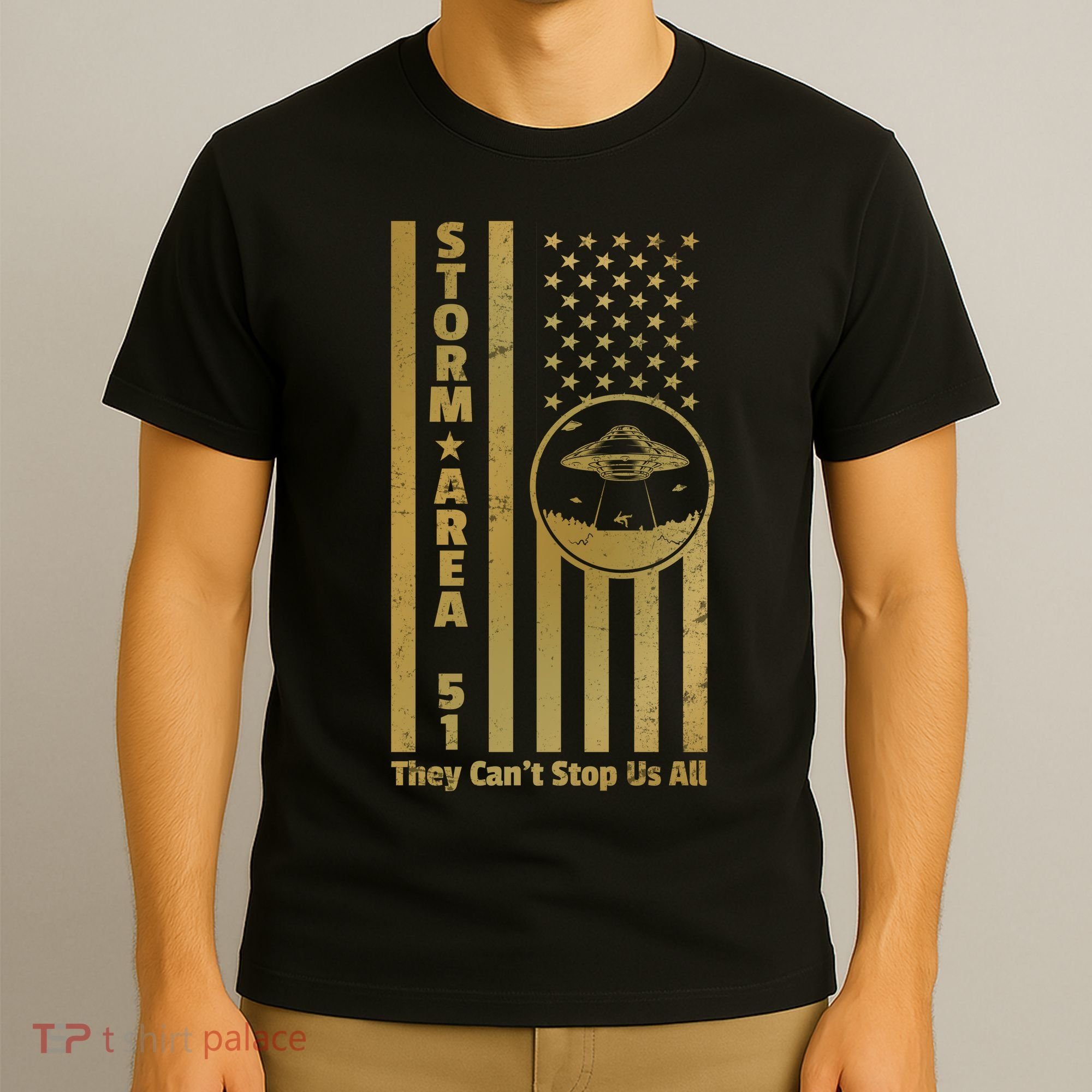 Storm Area 51 Golden Flag T-Shirt