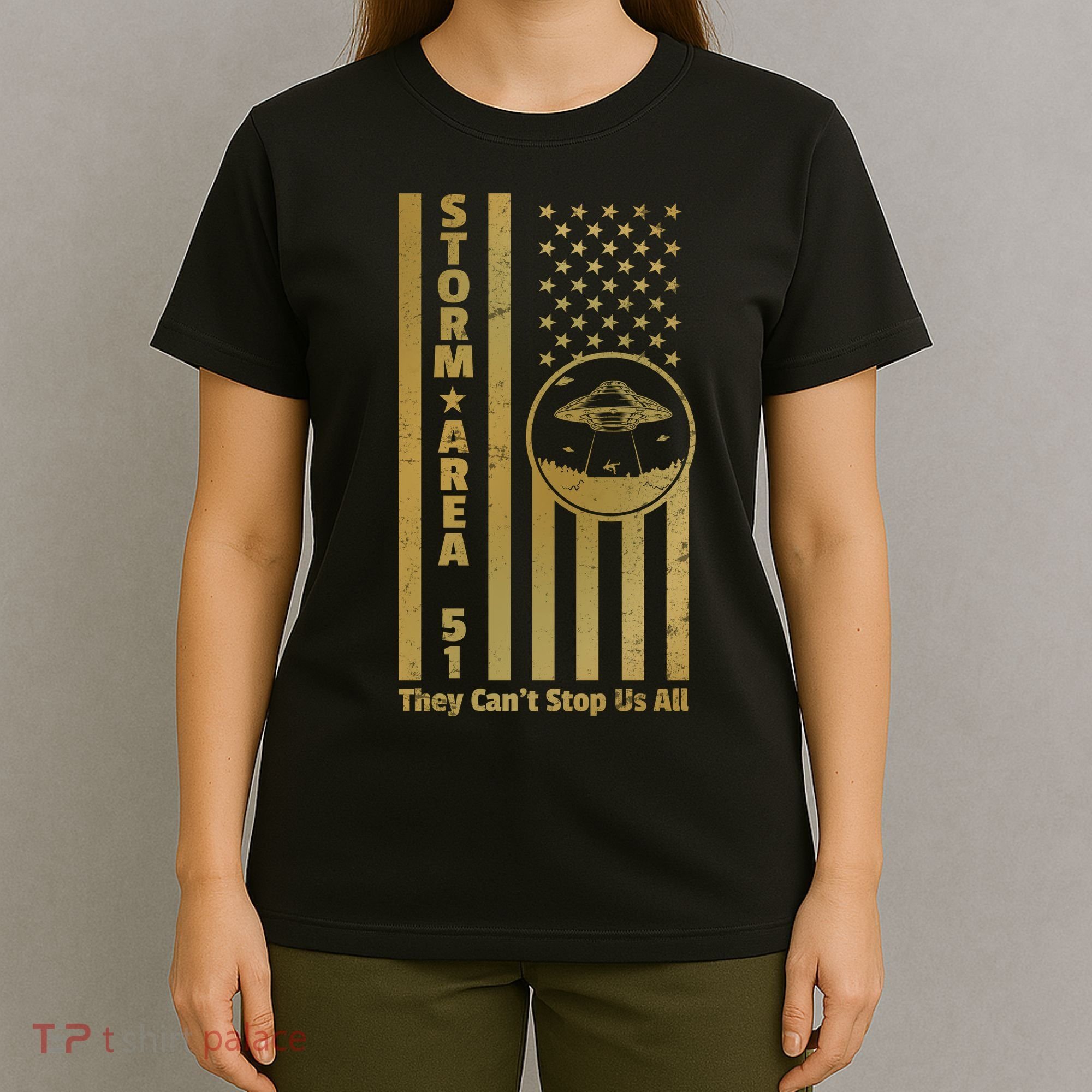 Storm Area 51 Golden Flag T-Shirt