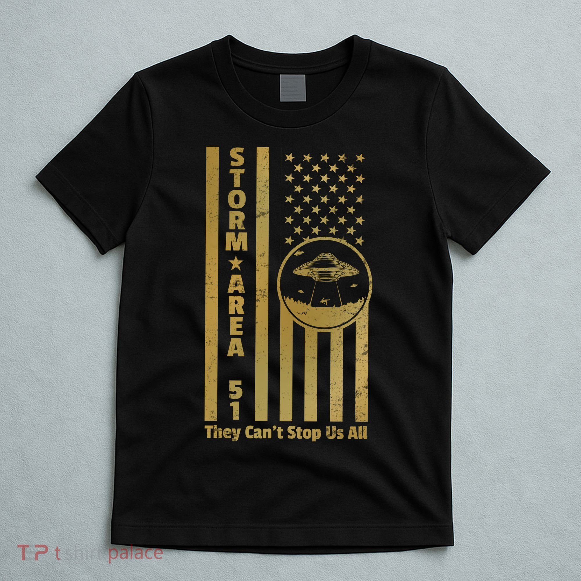 Storm Area 51 Golden Flag T-Shirt