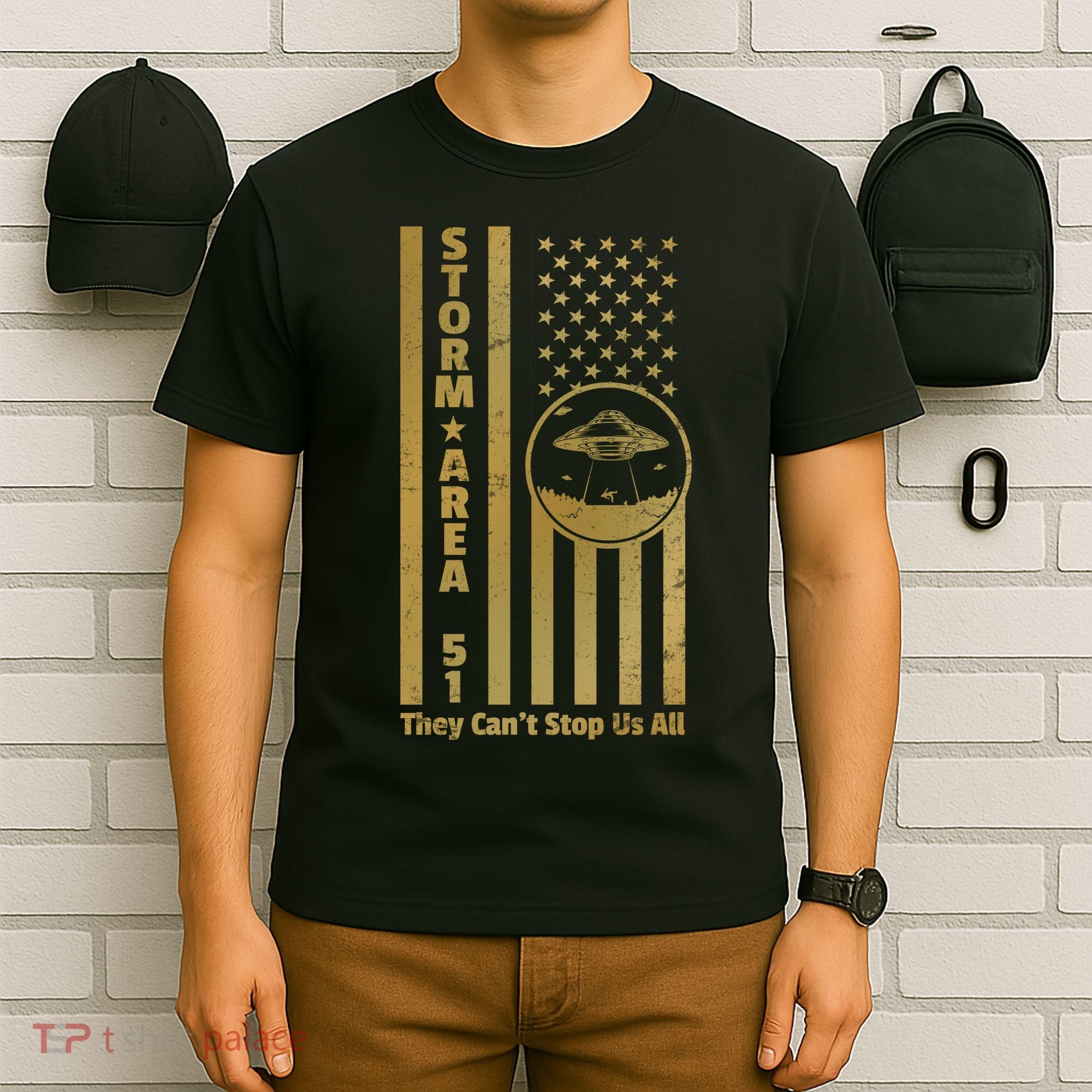 Storm Area 51 Golden Flag T-Shirt