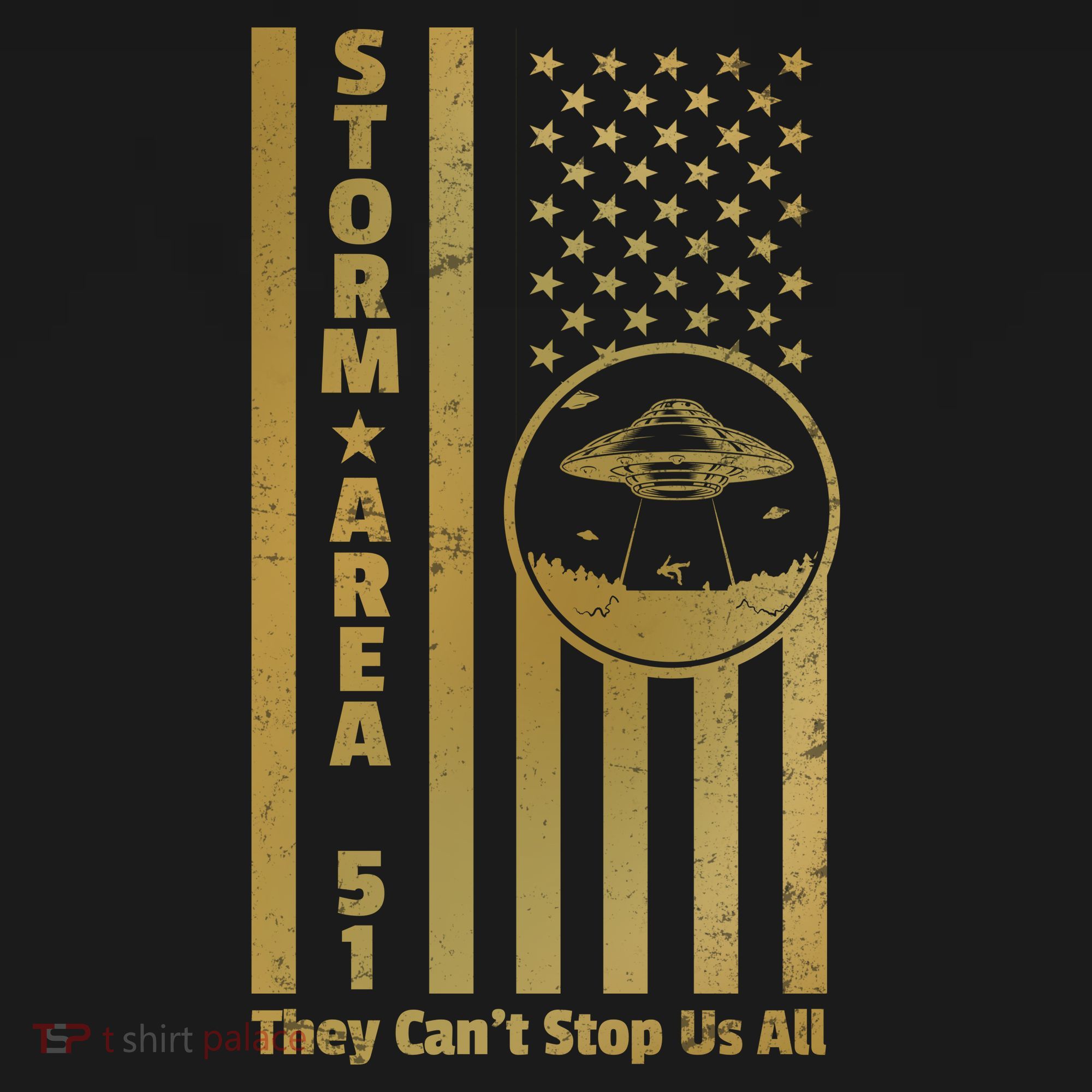 Storm Area 51 Golden Flag Baby Bodysuit