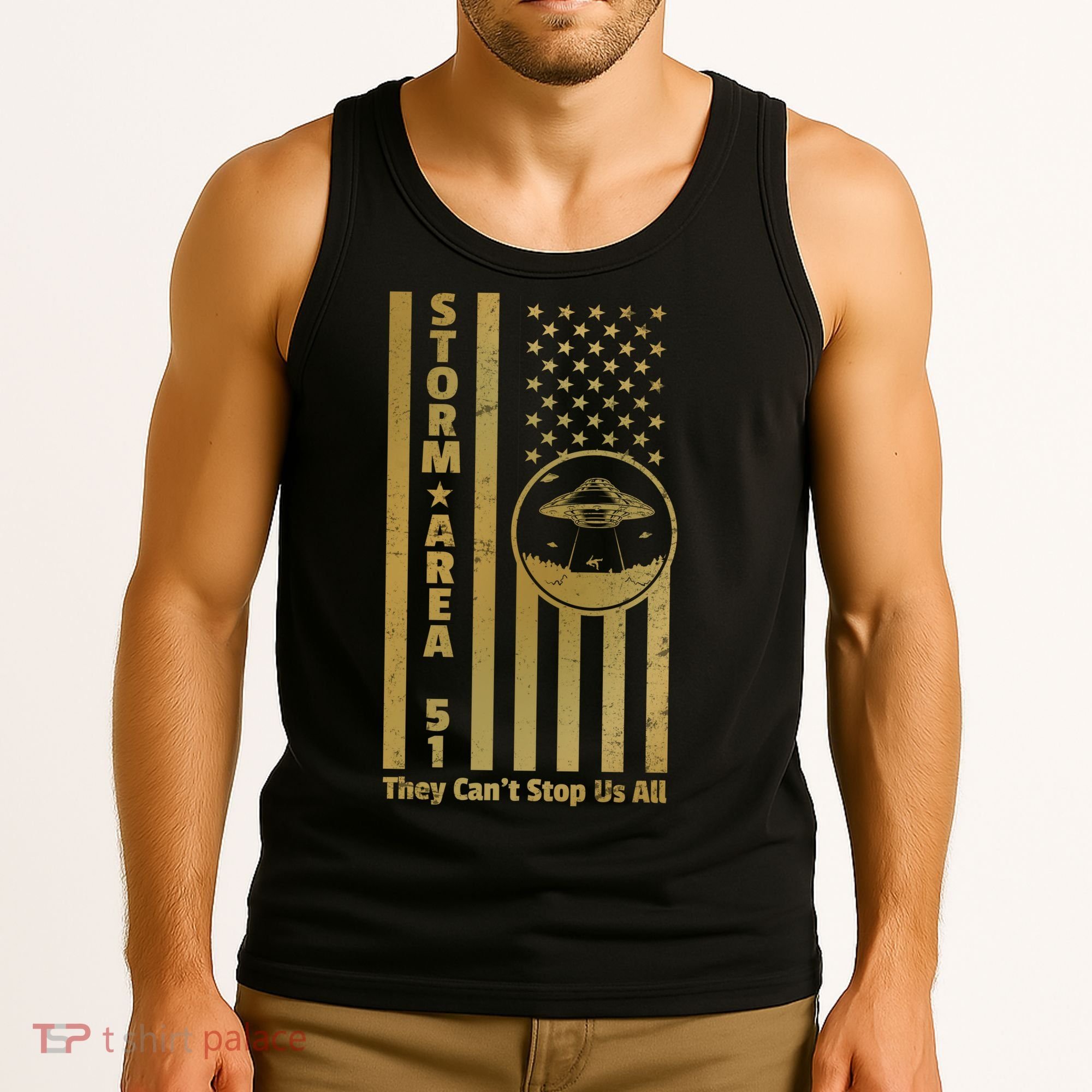 Storm Area 51 Golden Flag Tank Top