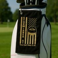 Storm Area 51 Golden Flag Golf Towel thumb 2