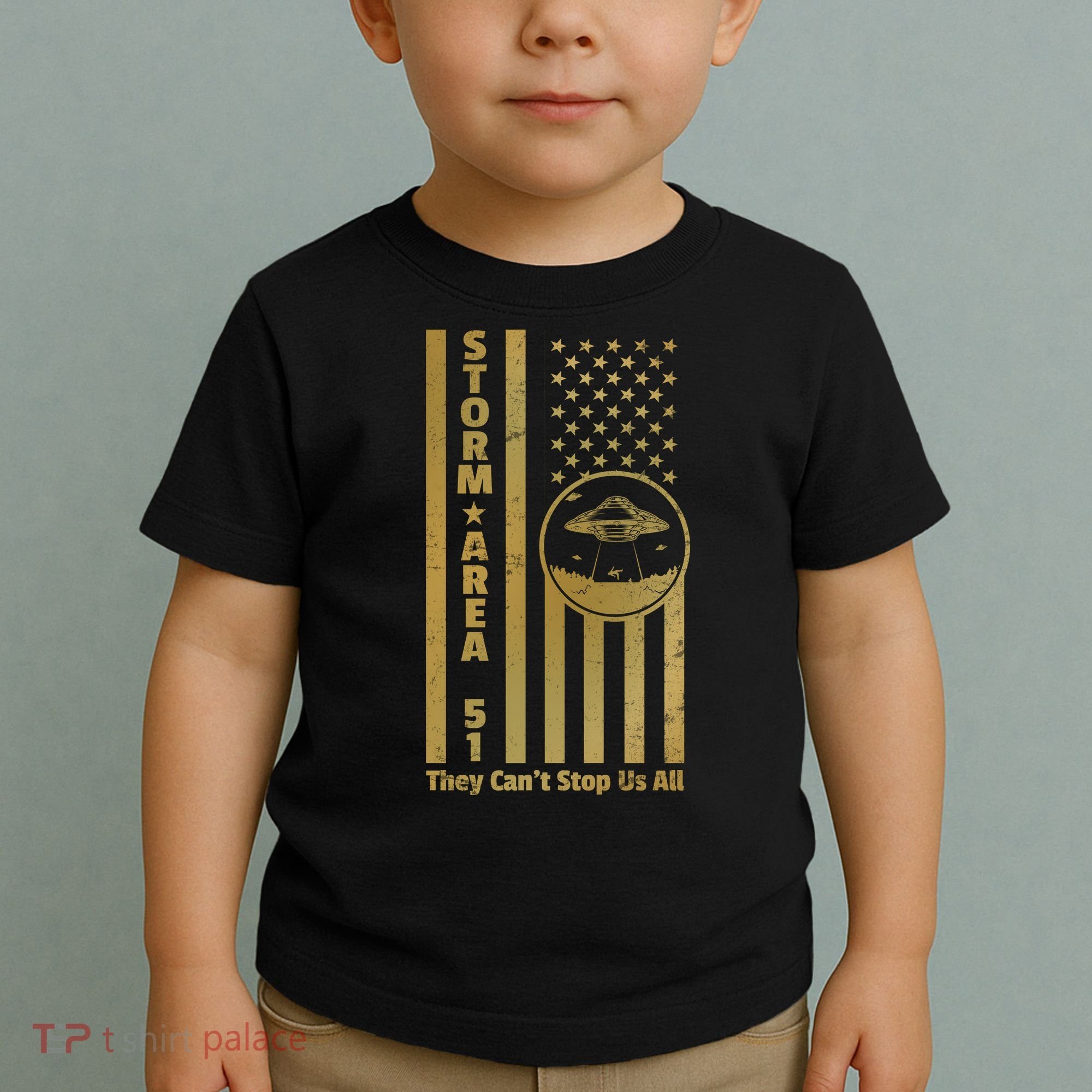 Storm Area 51 Golden Flag Toddler T-Shirt