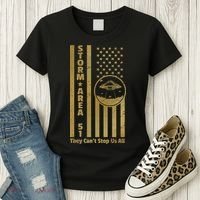 Storm Area 51 Golden Flag Women's T-Shirt thumb 3