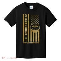 Storm Area 51 Golden Flag Kids T-Shirt thumb 0