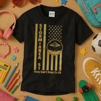Storm Area 51 Golden Flag Kids T-Shirt thumb 3