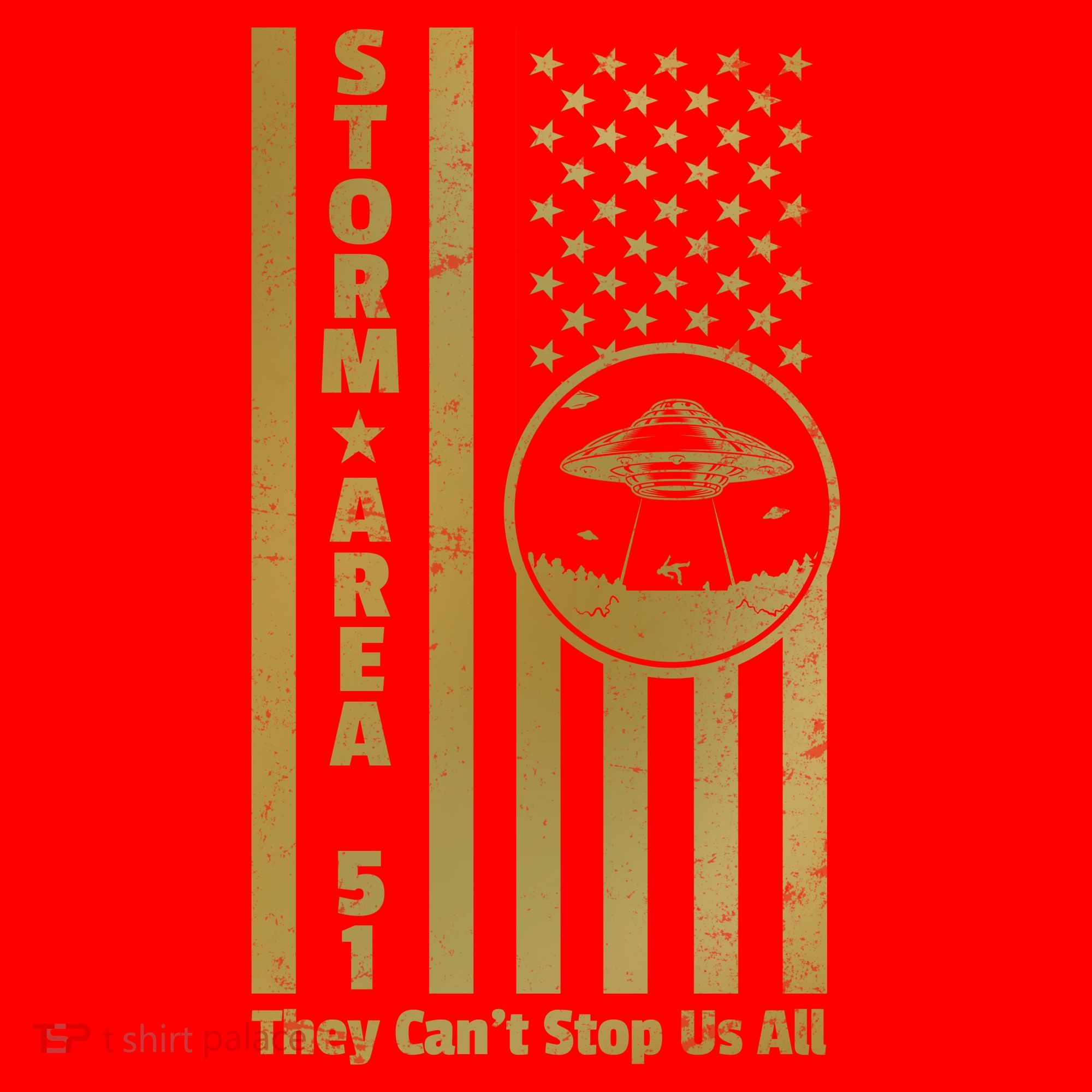 Storm Area 51 Golden Flag Santa Hat