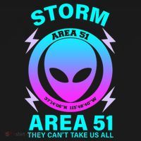 Storm Area 51 They Can't Stop Us All Ornament thumb 1