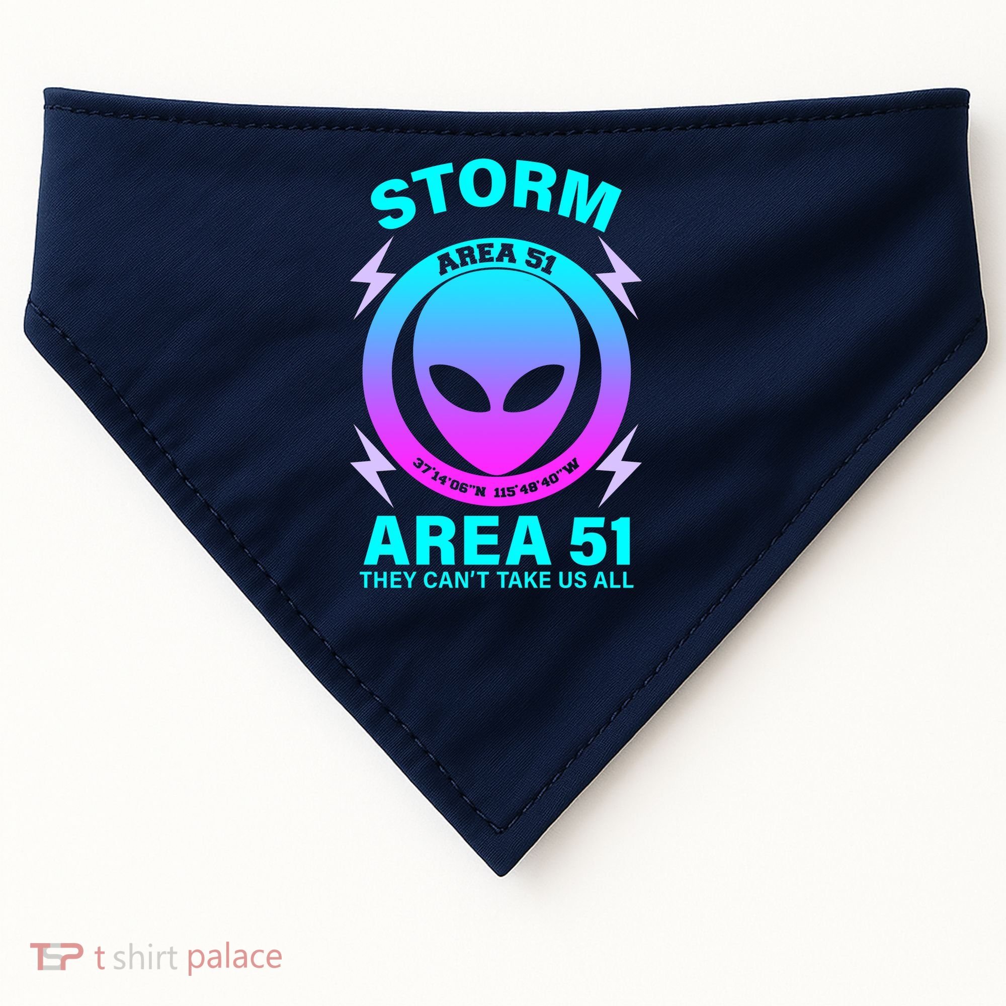 Storm Area 51 They Can't Stop Us All USA-Made Doggie Bandana