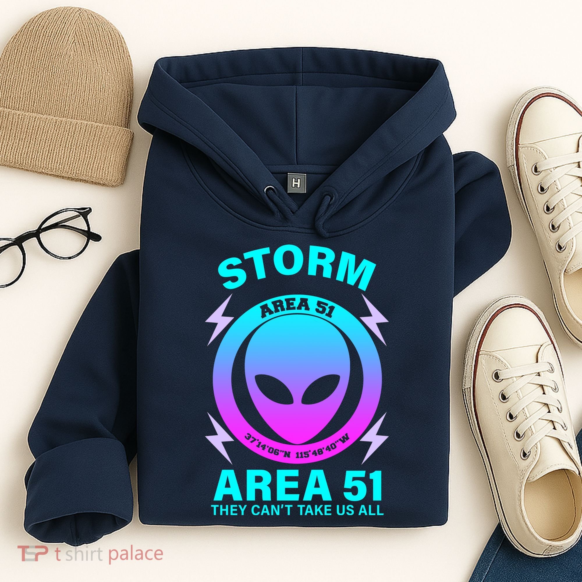 Storm Area 51 They Can't Stop Us All Hoodie