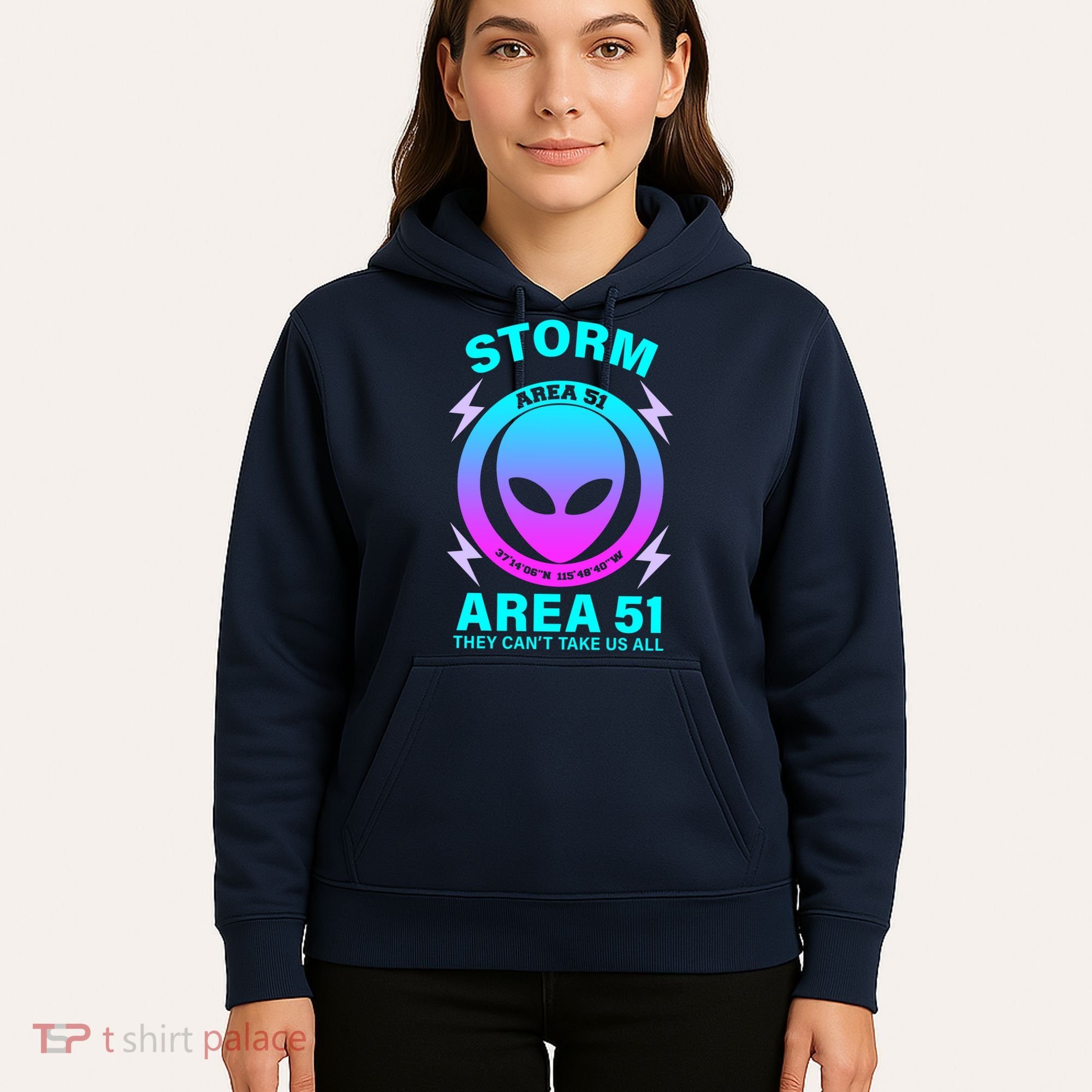 Storm Area 51 They Can't Stop Us All Hoodie