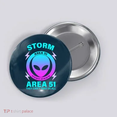 Storm Area 51 They Can't Stop Us All Button