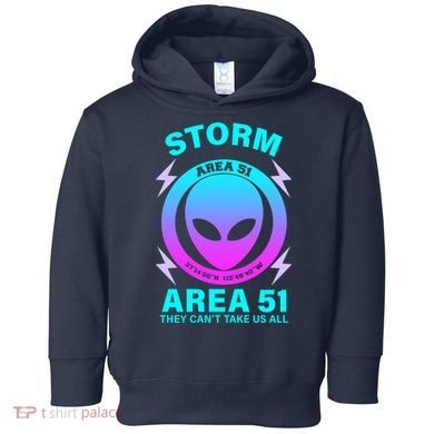 Storm Area 51 They Can't Stop Us All Toddler Hoodie