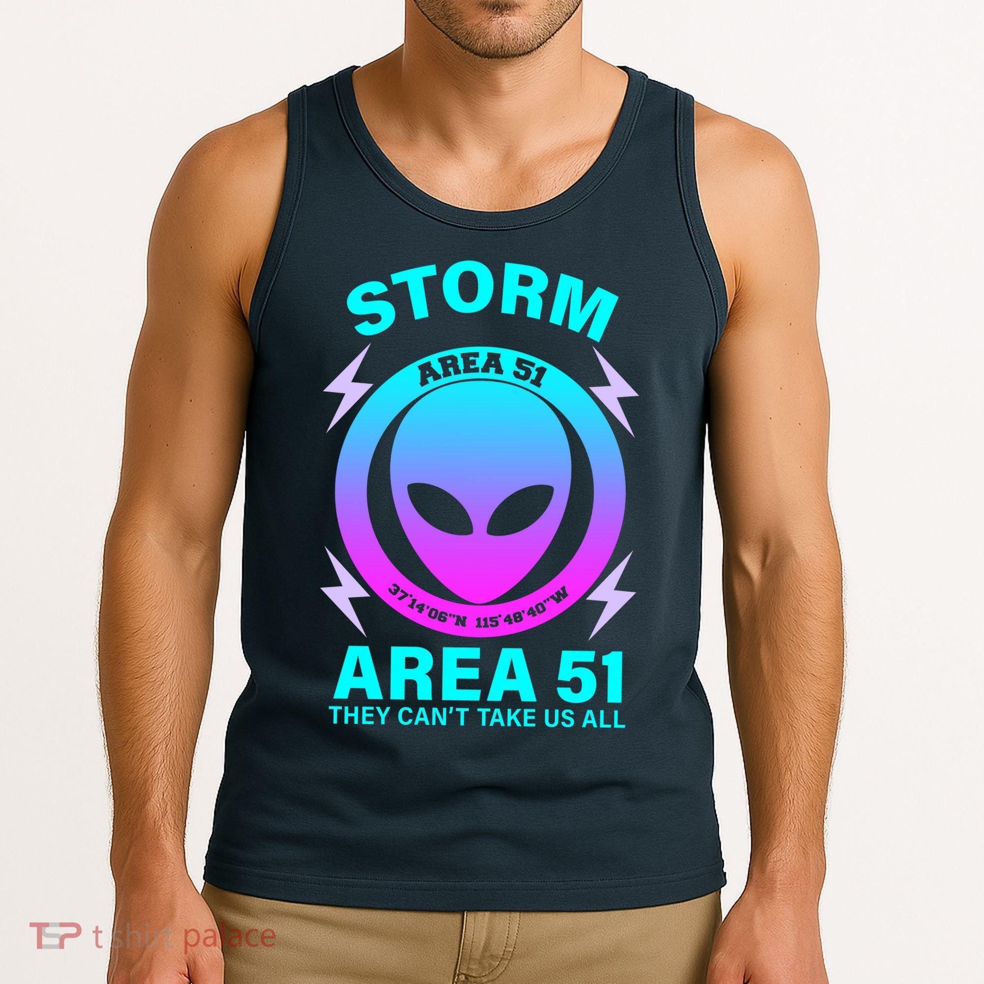 Storm Area 51 They Can't Stop Us All Tank Top