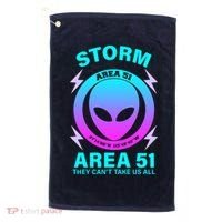 Storm Area 51 They Can't Stop Us All Golf Towel thumb 0