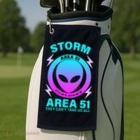 Storm Area 51 They Can't Stop Us All Golf Towel thumb 2