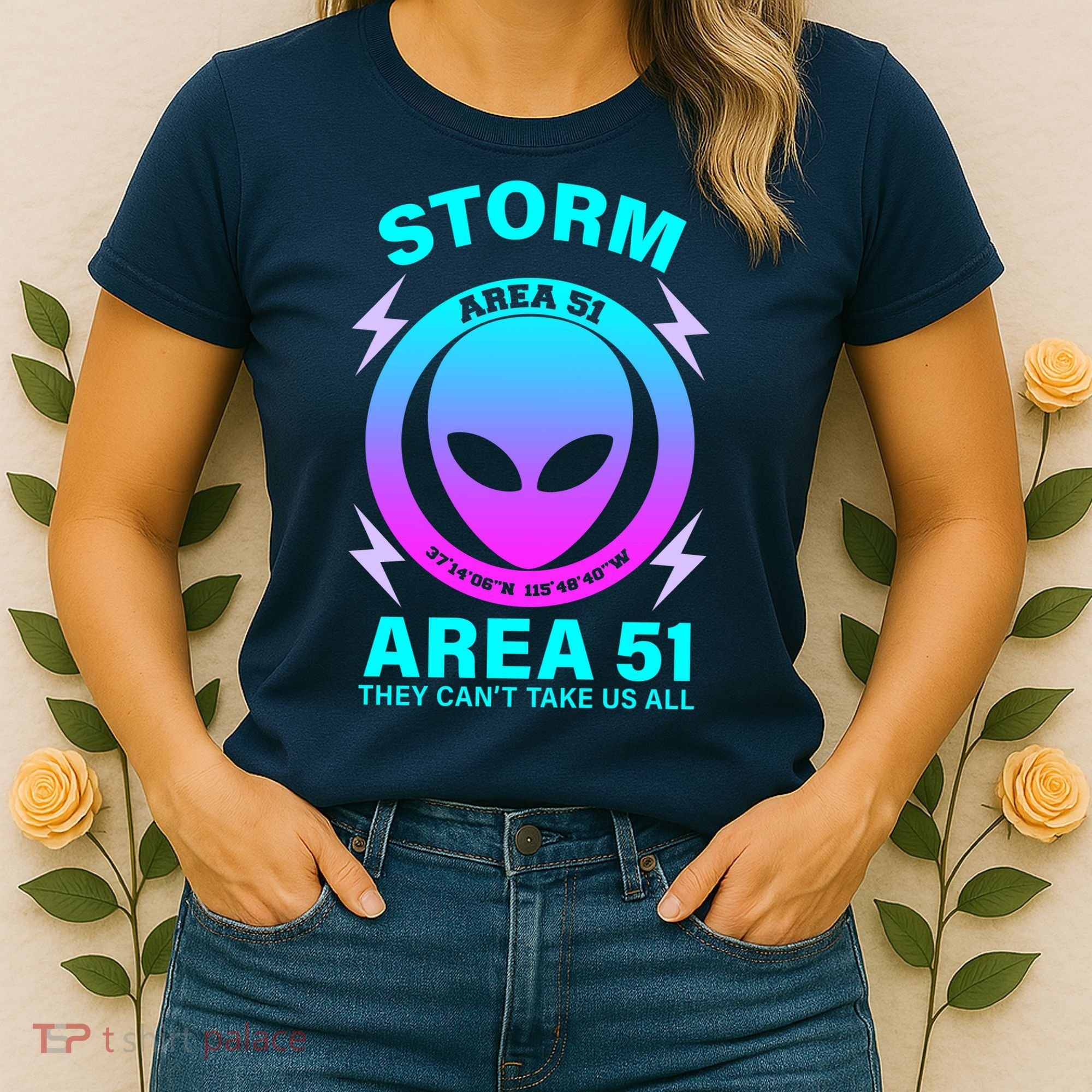 Storm Area 51 They Can't Stop Us All Women's T-Shirt