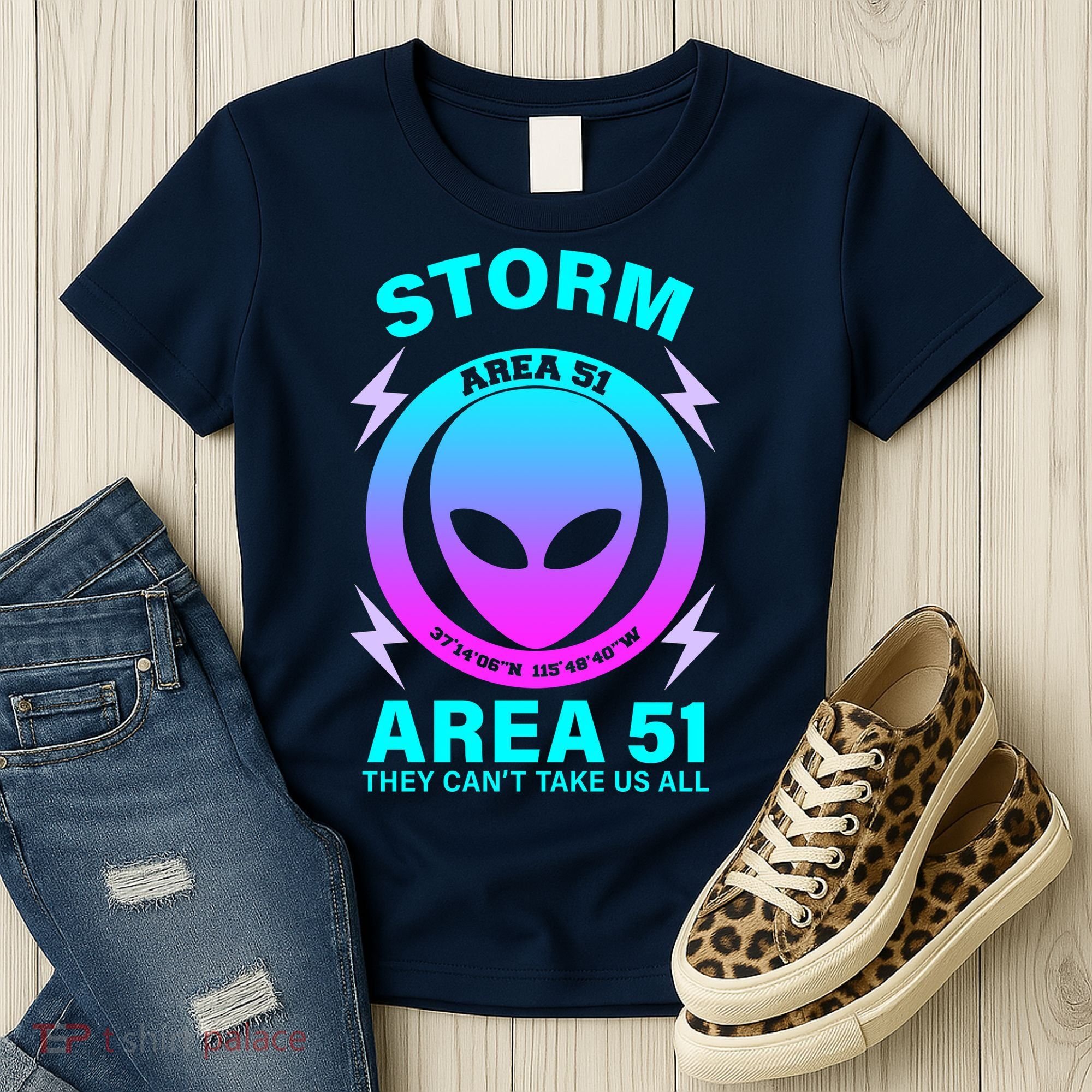 Storm Area 51 They Can't Stop Us All Women's T-Shirt
