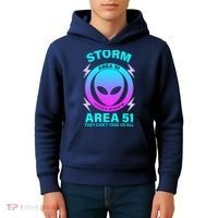Storm Area 51 They Can't Stop Us All Kids Hoodie thumb 4