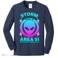 Storm Area 51 They Can't Stop Us All Kids Long Sleeve Shirt thumb 0