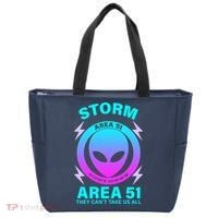 Storm Area 51 They Can't Stop Us All Tote Bag thumb 0