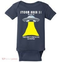 Storm Area 51 They Can't Stop Us Probably Baby Bodysuit thumb 0