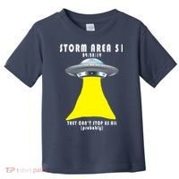 Storm Area 51 They Can't Stop Us Probably Toddler T-Shirt thumb 0