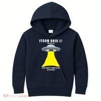 Storm Area 51 They Can't Stop Us Probably Kids Hoodie thumb 0