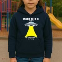 Storm Area 51 They Can't Stop Us Probably Kids Hoodie thumb 3