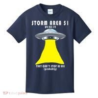 Storm Area 51 They Can't Stop Us Probably Kids T-Shirt thumb 0