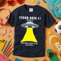 Storm Area 51 They Can't Stop Us Probably Kids T-Shirt thumb 3