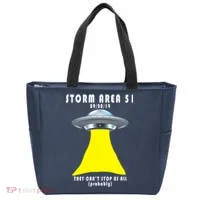 Storm Area 51 They Can't Stop Us Probably Tote Bag thumb 0