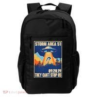 Storm Area 51 Travel Poster They Can't Stop Us Backpack thumb 0