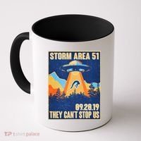 Storm Area 51 Travel Poster They Can't Stop Us Coffee Mug thumb 0