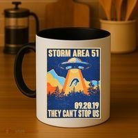 Storm Area 51 Travel Poster They Can't Stop Us Coffee Mug thumb 4