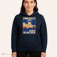 Storm Area 51 Travel Poster They Can't Stop Us Hoodie thumb 5