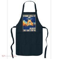 Storm Area 51 Travel Poster They Can't Stop Us Apron thumb 0