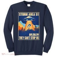 Storm Area 51 Travel Poster They Can't Stop Us Sweatshirt thumb 0