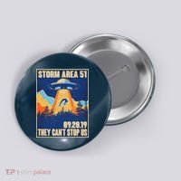 Storm Area 51 Travel Poster They Can't Stop Us Button thumb 0