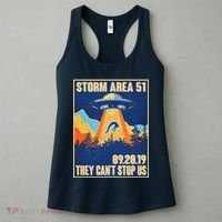 Storm Area 51 Travel Poster They Can't Stop Us Women's Tank Top thumb 3