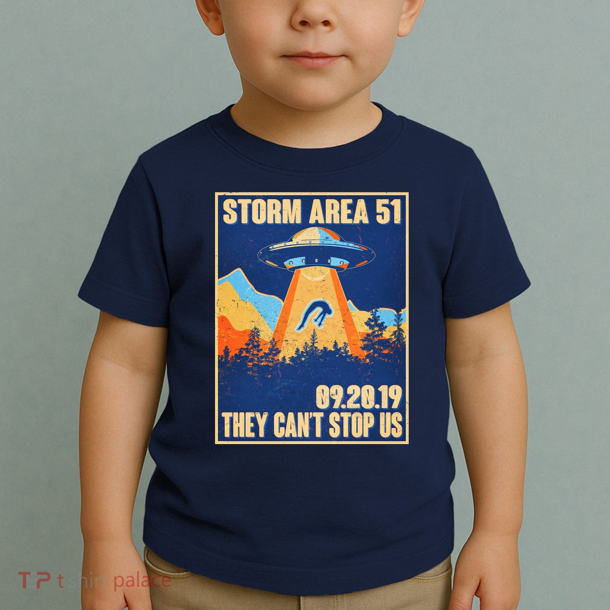 Storm Area 51 Travel Poster They Can't Stop Us Toddler T-Shirt