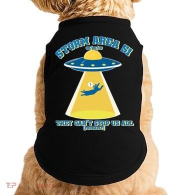 Storm Area 51 UFO Cat They Can't Stop Us All Doggie Tank