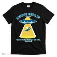 Storm Area 51 UFO Cat They Can't Stop Us All T-Shirt thumb 0